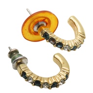 施華洛世奇金屬水鑽耳環 [二手]