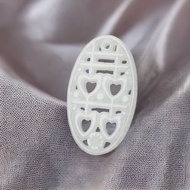 冰糯種翡翠囍字吊飾 | 天然緬甸玉翡翠A貨 | 送禮