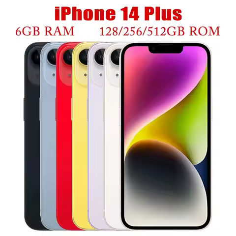Apple iPhone 14 Plus 5G Unlocked Original Dual eSIM 128/256/512GB ROM 6GB 6.7" Genuine Super Retina 
