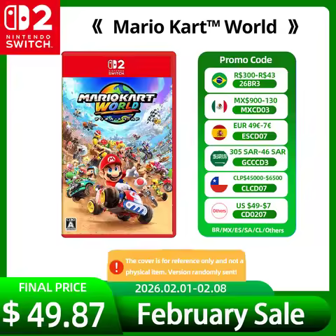 Nintendo Switch 2 - Mario Kart World - 100% Official Games Physical Deals Racing Party Genre Game Sw