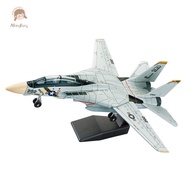 ABongBang 1:72 Scale F-14 Tomcat Fighter Jet Model - White & Black ABS Plastic Aircraft With Detaile