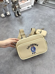 Túi Đeo Chéo M.L.B Thời Trang Cao Cấp Chất Liệu Da Si Chống Nước Size 24cm x 15cm x 6cm