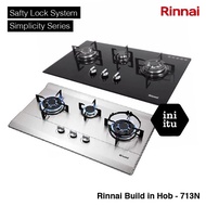 [ Rinnai ] Kompor Gas Tanam Kaca / Tempred Glass / 3 Tungku Rinnai RB