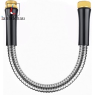 1FT X5/8" Short Garden Hose with Male to Female Connector Water Hose Metal Washing Machine Hose for 