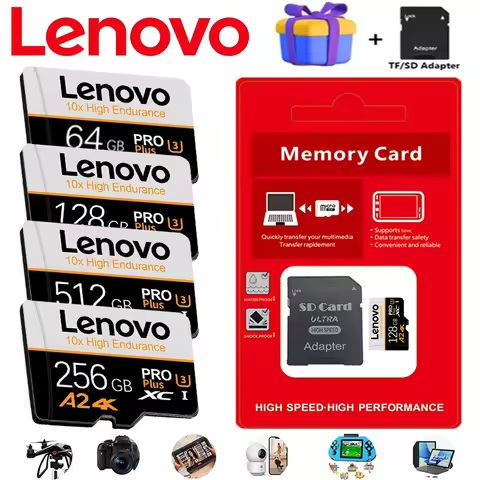 Lenovo 16GB Memory Card 16GB Class 10 TF Card256GB Mini SD Card 16GB High Speed Micro TF SD Card 32G