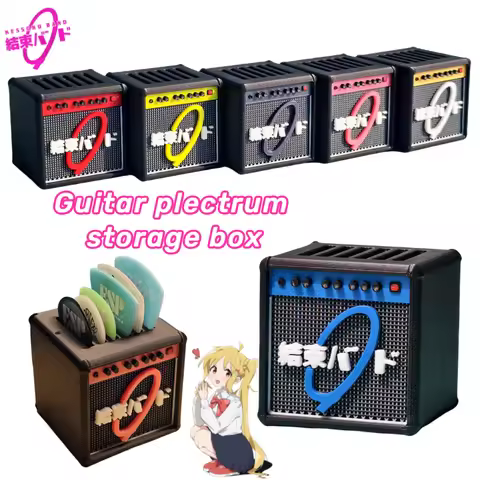 Bocchi The Rock Gotoh Hitori Yamada Ryo Creative Personality Cartoon Guitar Plectrum Organiser Box H