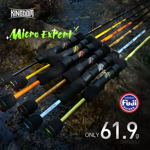Kingdom Micro Expert Stream Fishing Rod 1.49m 1.5m 1.65m 1.8m Ultralight MF Action FUJI A 24+30T Car