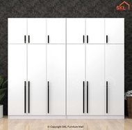 CHA 6X8FT 12 DOORS WARDROBE WITH SHELF / almari baju /kabinet baju / almari baju budak