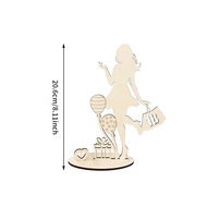 Sweet 18 Birthday Invitation Card Wooden Girl Silhouette Greeting Card 18th Birthday Party Invite Te