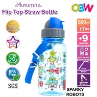 Autumnz Flip Top Straw Bottle 350ml (12oz) / 500ml (17oz) / 650ml (22oz)  Baby Straw Bottle / Baby W