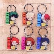 My Hero Academia Deku Bakugou Izuku Midoriya Cartoon Keychain Anime Character Acrylic Keyring Car Ba