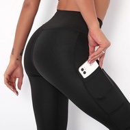 Winter Women Pocket Workout Leggings High Waist Stripe Push Up Leggings Sexy Gym Legging Fashion Sports Leggings