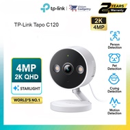 TP-Link Tapo C120 Wifi Camera Home Security 4MP 2K Full HD IP Camera CCTV Amazon Support