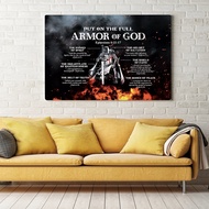 Seni Dinding Kanvas Knight of Christ - Potret Yesus & Lukisan Pembaptisan untuk Hiasan Ruang Tamu