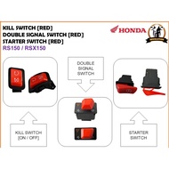 SWITCH ON OFF LIGHT DOUBLE SIGNAL STARTER ENGINE ON/OFF BUTTON SET RS150 BEAT FI RED HONDA RS150 RSX