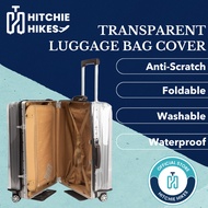 Hitchie Thick Zip Open Transparent Luggage Bag Cover Protector Sarung Beg Waterproof Travel Suitcase