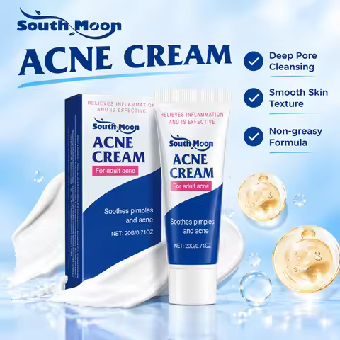 South Moon 20g Anti Acne Cream Oil Control Redness Relief Reduce Blackheads Pore Cleansing Moisturiz