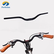 Perfeclan Retro Bike Handlebar Aluminum Alloy Bent Bar Bicycle Handlebar 31.8mmx660mm