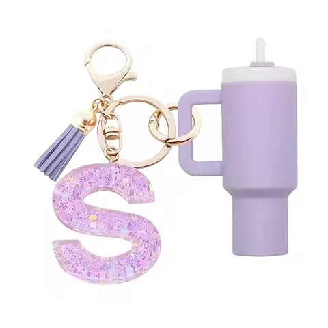 1 Set of Stanley Cup Accessories, Mini Cup Women's Keychain, First Letter Accessories, Backpack Acce