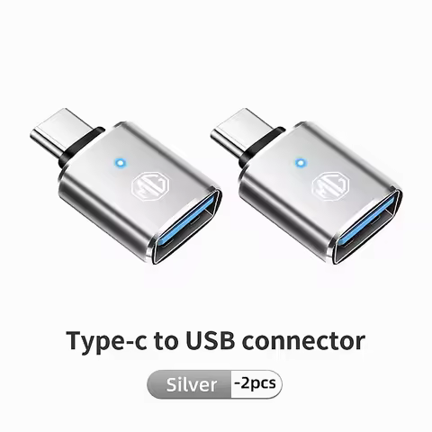 MG Logo Type-C to USB3.0 LED Converter For MG Mulan ZS HS MG5 MG6, CarPlay CarLife Car Interior Adap
