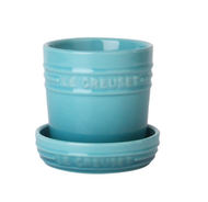 LE CREUSET Ceramic Planter with Tray Home Potted Succulent Planter