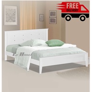 FREE DELIVERY / WOODEN QUEEN BED FRAME / QUEEN BED/ DOUBLE BED / KATIL KAYU / WOODEN BED/ BEDROOM FURNITURE / KATIL KAYU