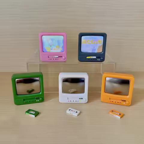 Toys Spirits Japanese Licensed Gashapon Mini Tv Projector Model With Diy Stickers Atashinchi Collect