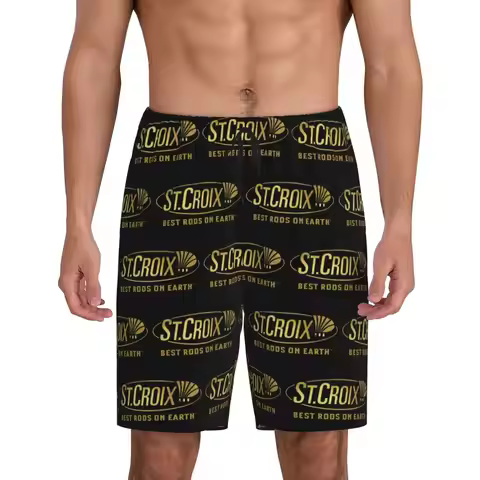 Custom Life Love St Croix Merch Short Pajama Pants Men Sleepwear Sleep Lounge Bottom Shorts Sleeping