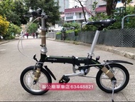 2020 DAHON BYA412 Bicycle 8.5KG 摺合單車 14吋 超輕 鋁合金 摺疊車 香港原裝行貨 啞黑色
