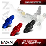 EVAN SHOP TRC CNC FITTINGS AN-4 CONNECTOR FOR UNIVERSAL MOTORCYCLE