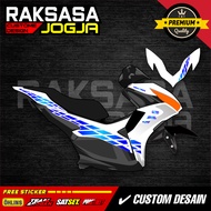 Yamaha Aerox new transparent striping sticker, minimalist racing vinyl ZK-16