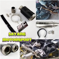 UNIVERSAL MUFFLER BOX EXHAUST SC PROJECT CRT 51MM EKZOS EKSOZ MOTORCYCLE R15 MT15 R25 MT25 NINJA250