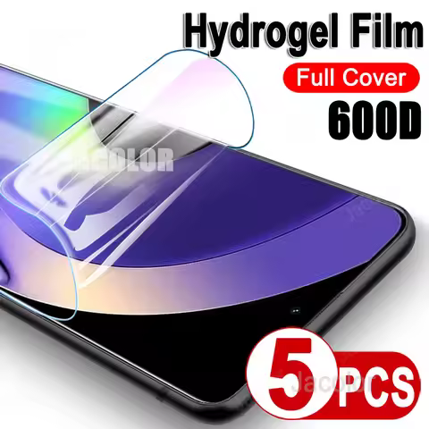 5PCS Safety Film For Oppo Realme 10 Pro+ 9 Pro Plus Screen Gel Protector Hydrogel Film Realme10 Real