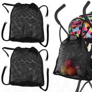 Baby Stroller Trolley Mesh Bag - Portable Stroller Hanging Pouch - Large Capacity Storage Bag - For Strollers, Wheelchairs, Car Seats, Shopping Carts - Stroller Cart Accessories
