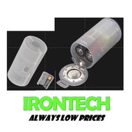 Battery 2A 2 AA Dual AA To D Size Adapter Converter Holder Switcher Convert Storage Case Casing 2x A