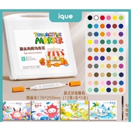 Acrylic Marker Double Head Marker Flat Box DIY Painting Marker Drawing Solid Color Professional Edit