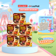 Combo 5 Trà sữa trân châu đường đen Hillway (4 gói trà sữa (28g) và 4 gói trân châu(30g))