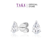 TAKA Jewellery Pear Shaped Lab Grown Diamond Earrings 10K Gold