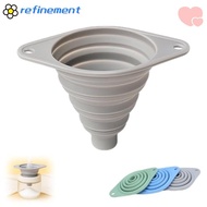 REFINEMENT Kitchen Funnel Set, Wide Mouth Collapsible Feature Silicone Funnel, Portable Multi-Purpos