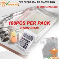 100pcs Self OPP Clear Plastic Bag Transparent Plastic Self Adhesive Packing Bag/Opp plastic