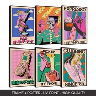 Deeka Frame Poster Eclectic Wall Decor Aesthetic Wall Decoration Unique Retro Indie Room Display