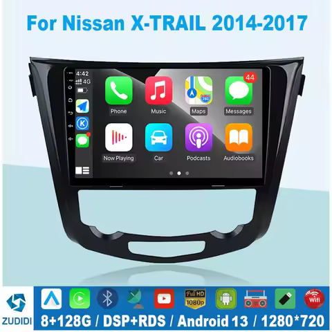 Android 13 For Nissan X-Trail Qashqai 2 J1T32 Qashqai J10 J11 2014 2015 2016 2017 2018 2019 GPS Carp