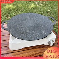 BBQ Grill Pan Round Cooking Pot Non-stick Barbecue Tray Camping Cooking Supplies