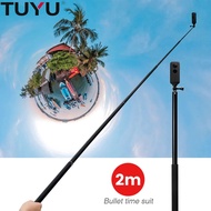 【NEW】 2m Aluminum Alloy Monopod Selfie For One X/x2 / Osmo Pocket Max Hero 9 8 Camera Phone Accessories