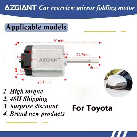 For Toyota Auris MK3/Avalon MK5/Avanza/Avanza F652/Avanza Veloz Car Electric Folding Exterior Mirror