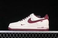 Nike Air Force 1'07 Low 樹紋酒紅 空軍一號低幫休閑板鞋 SM6668-126