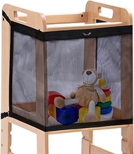 Toddler Tower Safety Net 78 x 53 cm, Oxford Fabric with Zip, Double Layer & Adjustable, Storage Spac