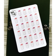 Water Tracker Icon Planner Stickers