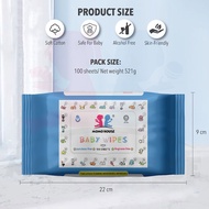Premium MOMO HOUSE Baby Wipes - (Non-Alcohol, Parabens Free, Fragrance Free)