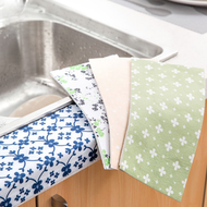 廚房防水貼 水槽防霉膠條 浴室洗手盆防水膠帶 防漏防潮貼- 駝色白點 均碼